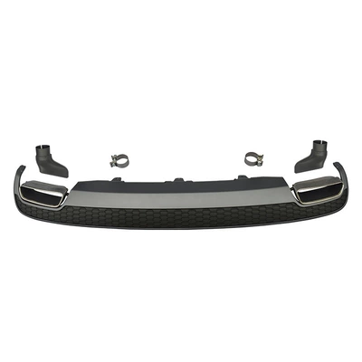 Square Exhaust Outlet: Audi Spoiler