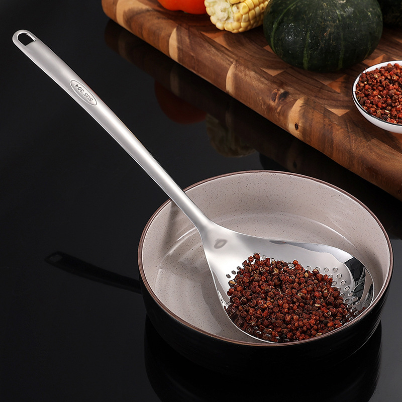 304 de acero inoxidable colador de pimienta hogar cocina fideos artefacto de pesca dumpling red de pesca olla caliente frito Red de filtro