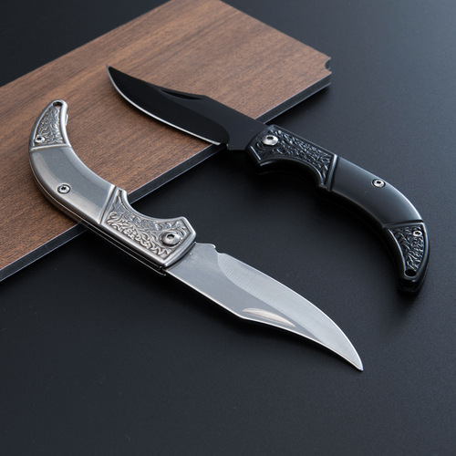Stainless steel mini pocket knife, foldable open box, creative portable multifunctional pocket knife