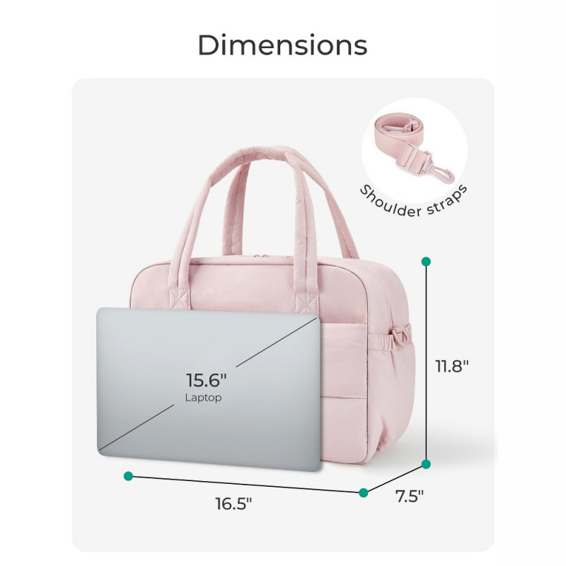 Nueva bolsa de fitness para mujeres bolsas de viaje plumadas bolsas de viaje con compartimiento de computadora portátil bolsas de viaje