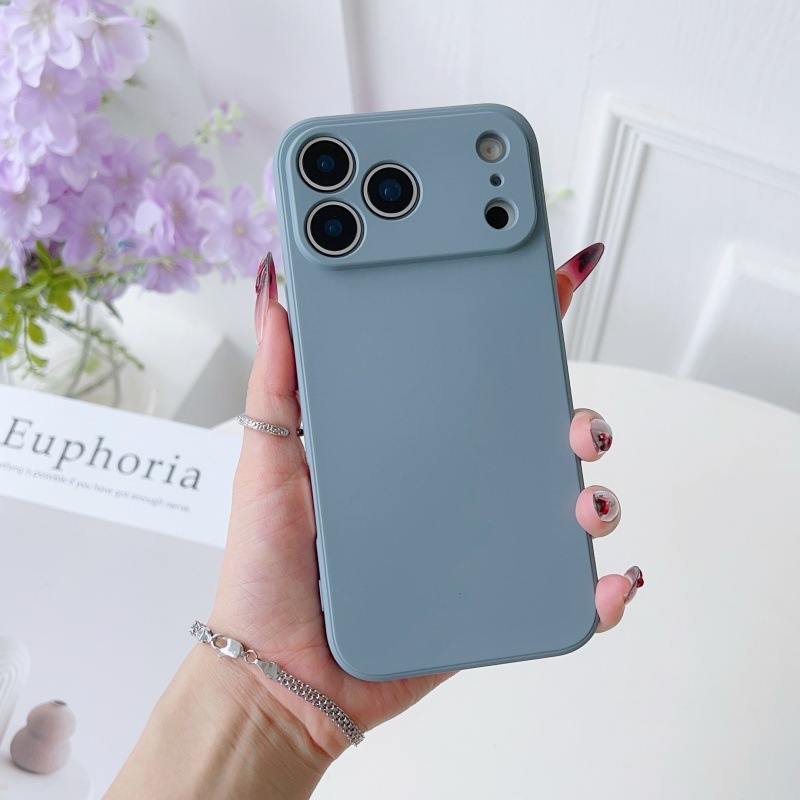DIY适用苹果17手机壳仿液态直边iphone16硅胶15promax全包磨砂14|undefined