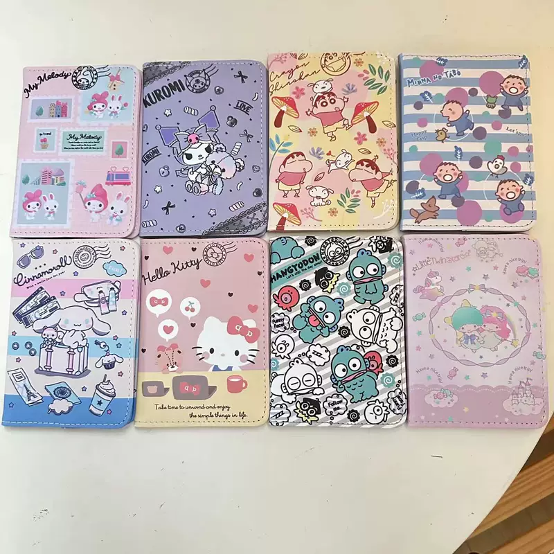 Cartoon protective case, cute crayons, polyurethane passport case
