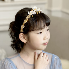 兒童發飾超仙甜美女童鋼琴演出大氣簡約發帶女孩寫真韓式表演頭飾