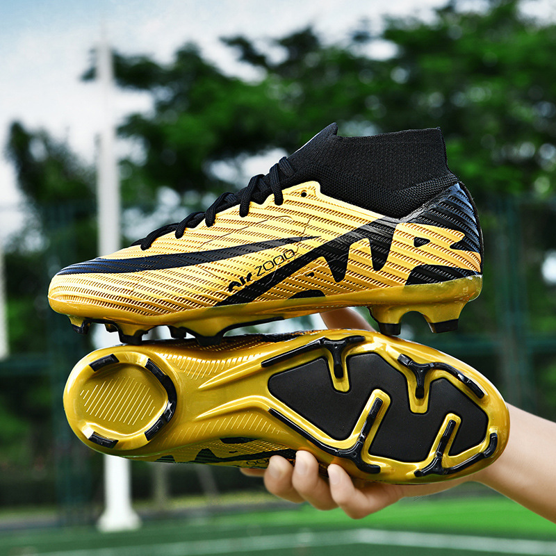 Zapatos de fútbol altos y bajos para hombres y mujeres tf clavos rotos ag clavos largos estudiantes de primaria y secundaria niños niños entrenamiento de competencia de césped artificial