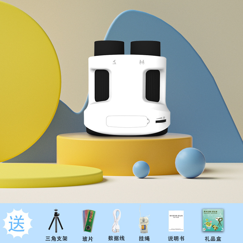 Microscopio de mano para niños con telescopio de pantalla puede tomar fotografías, nueva cámara pequeña de juguete de laboratorio de ciencia digital portátil