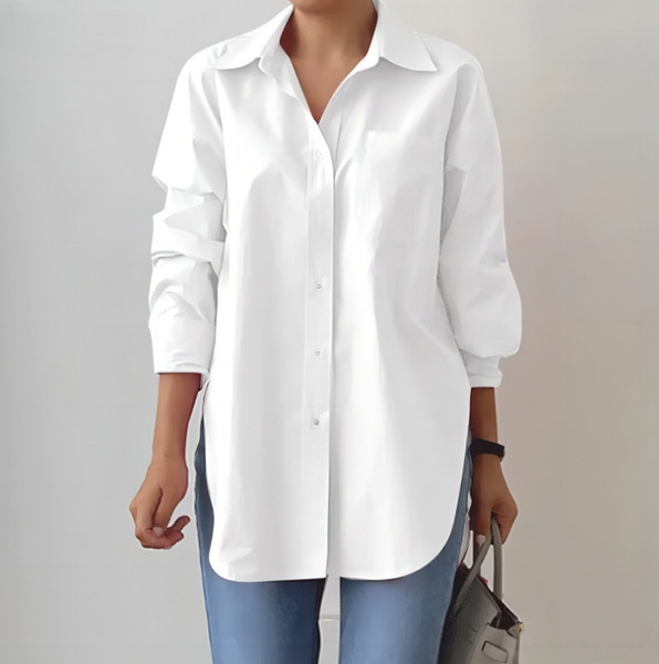 Elegant fashionable solid color shirt
