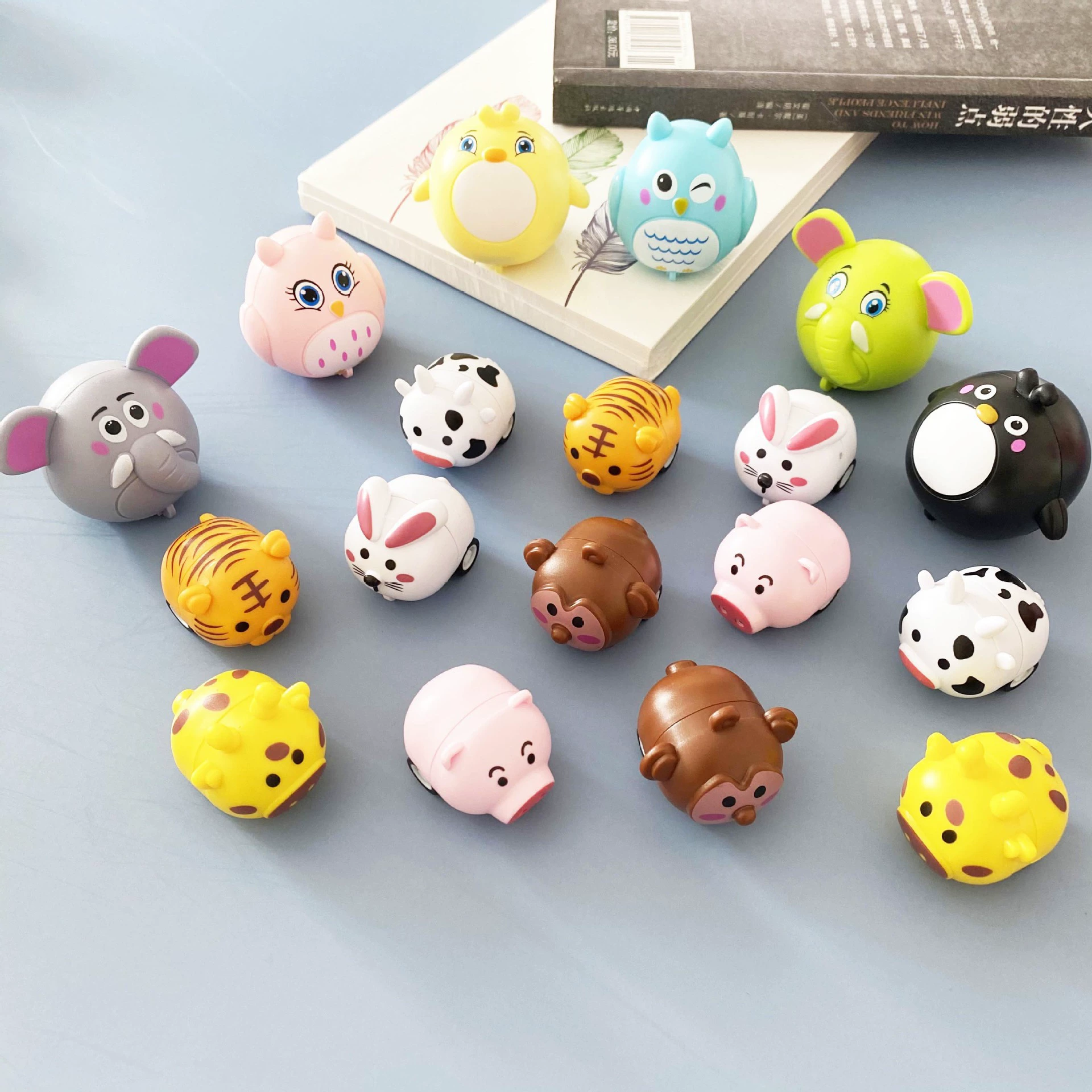 Фабрика Huili игрушки мультфильм маленькие животные Детский мини-автомобиль Детский сад призы подарки трансграничные игрушки