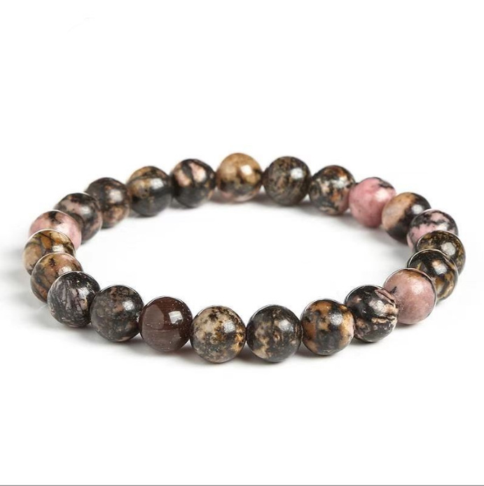 虎眼石双排手链天然石串珠幸运树吊坠手链编织双层串状水晶手链