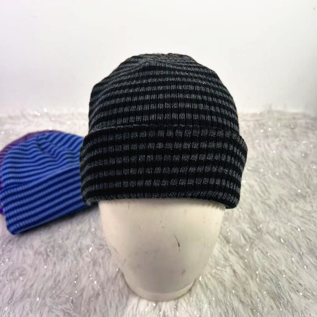 Heren ribgebreide muts warme wintermuts voor heren_voghion.com