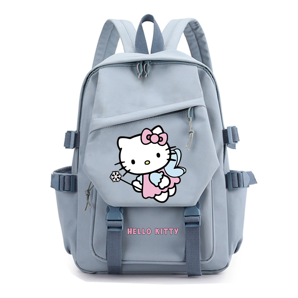 Привет Китти, Hello Kitty, мультяшный школьный рюкзак, вместительный рюкзак, для средней школы