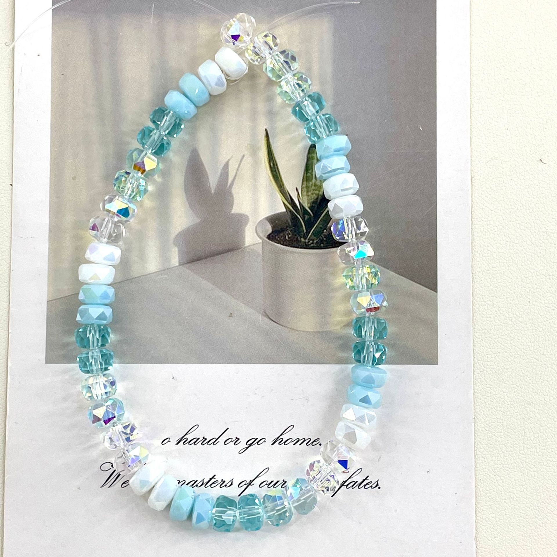 8mm Rainbow Wheel Jingjing Diy Jewelry Este embrión Vidrio Cristal Jewelry Pulsera Collar Moda Jewelry Accesorios dispersos