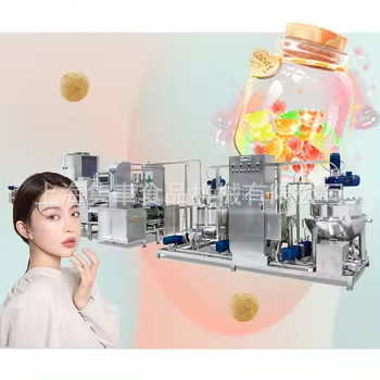 Semi-Automatic Cranberry Gummy Soft Equipment Provides Probiotic Gummy Machine and Selling Mint Candy Equipment