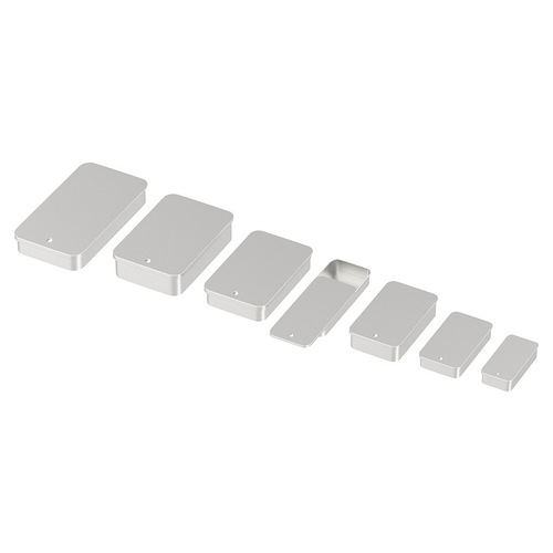 Pull-push matte iron box, in stock, portable mini sliding lid box, small accessories, floss, medicine, candy, balm packaging box