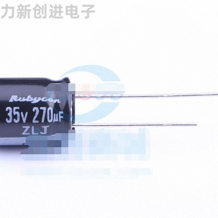 35ZLJ270M10X12.5描述270uF 35V电解电容器