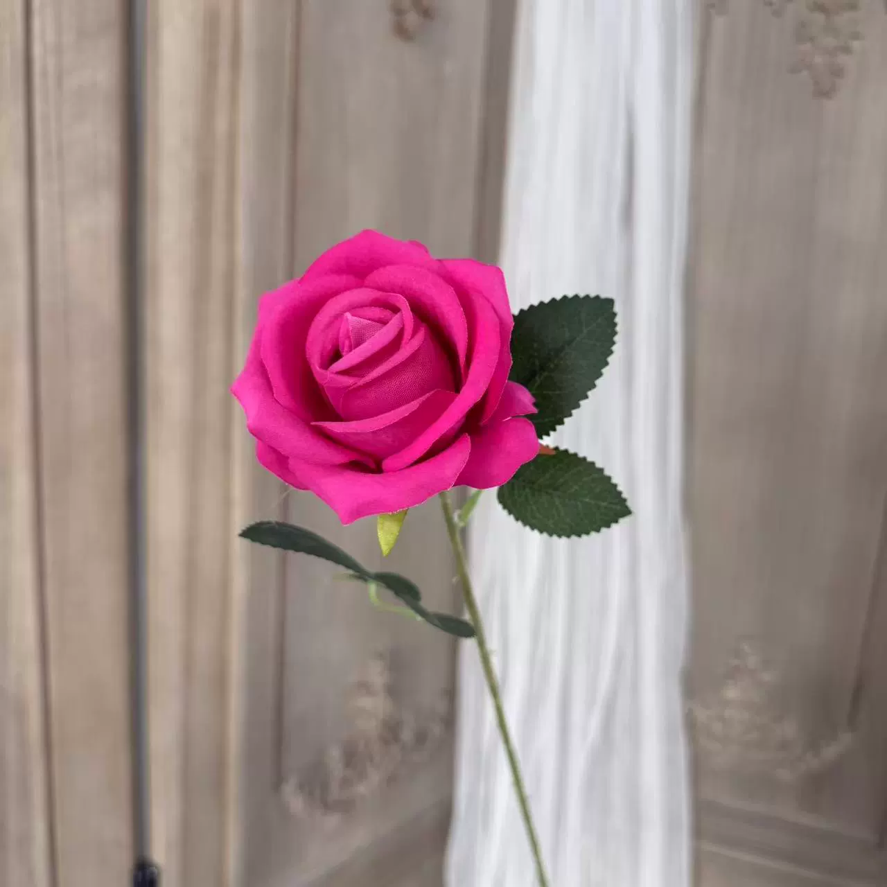 Single flannel simulated rose mall window rose waterfall outdoor layout flower wall flower arrangement home decoration flower