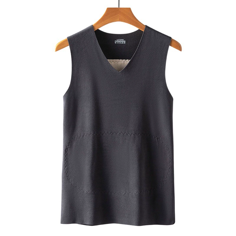 Мужская осенне-зимняя бесшовная нашивка, женский осенне-зимний теплый жилет, утолщенная защита живота, без рукавов, облегающий приталенный топ с флисовой подкладкой