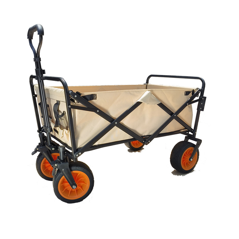 戸外キャンプ車は折り畳み可能なレバーキャンプ車の携帯家庭用ショッピングカートの8インチの荷物を並べてカートを置くことができる|undefined