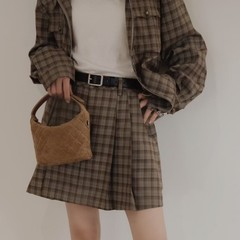 磨砂皮小香风25c饭盒包菱格链条包hobo手提百搭单肩斜挎真皮女包