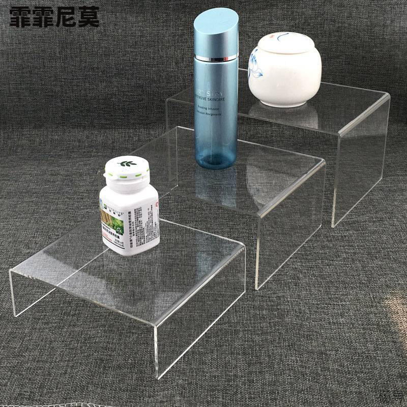 特价 亚克力u型展示架化妆品陈列架首饰透明展示台眼镜包包鞋架
