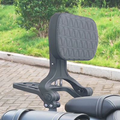 Sekolon AQS401 Bumper Folding Backrest: Motorcycle bumper - tianpu-style-aluminum-alloy-folding-black-backrest-tail-rack