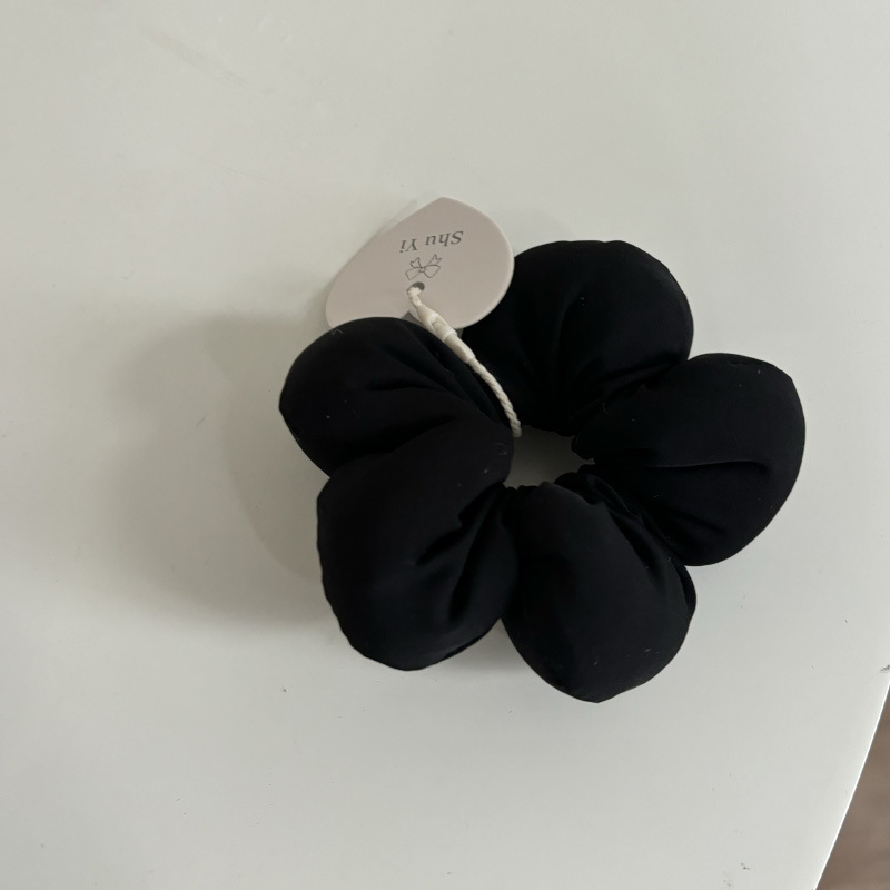 Satín coreano de alta calidad color sólido anillo de pelo de intestino grueso de alta elasticidad cuerda de pelo sin marcas joyas para el pelo