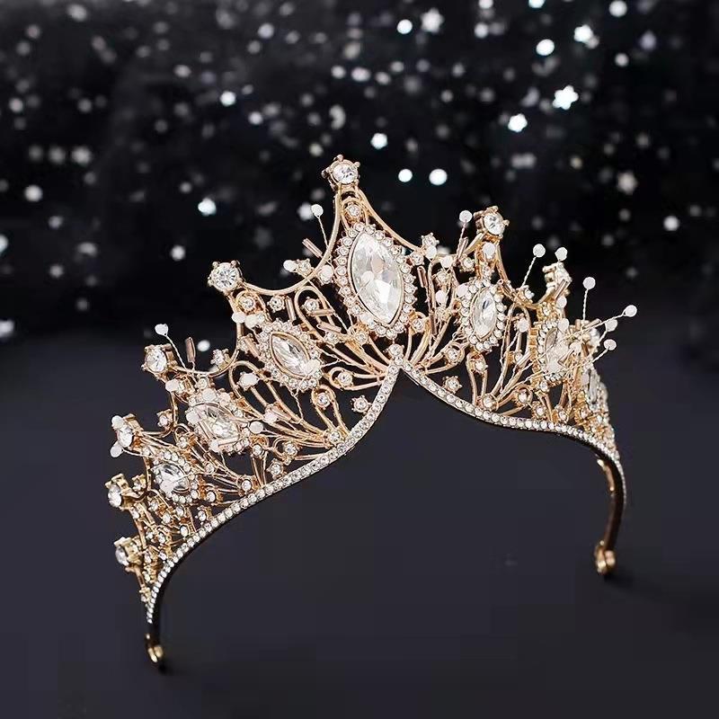 Simple Style Crown Alloy Inlay Rhinestones Crown display picture 4