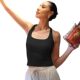 Amazon Cross-border Women's Vest Summer Wear Ribbed High Elastic I-shaped Square Collar Vest Fitness Yoga Top