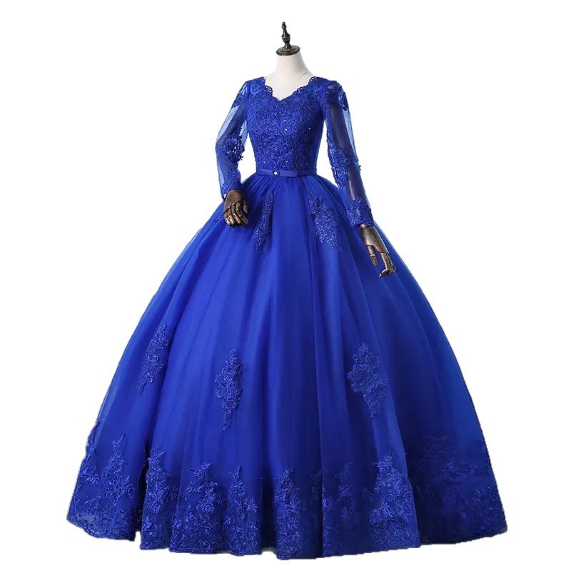 Traje en solitario 2025 nuevo estilo hilo de color música vocal bel canto prueba falda de tutú vestido de anfitrión mujer sexy retro