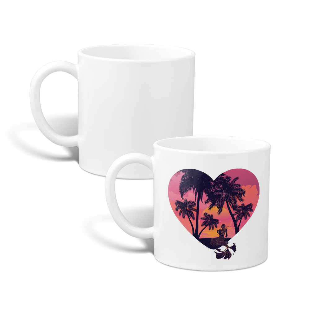 Nuevo producto Taza de café de sublimación Personalidad Creativo en blanco Material DLY al por mayor