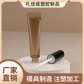 爆款新款软管透棕色口红管唇釉管高光修容染眉膏源头厂家批发包材