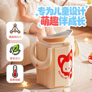 圈奇家用泡脚桶可折叠儿童洗脚盆户外保温泡脚袋便携式养生高深桶