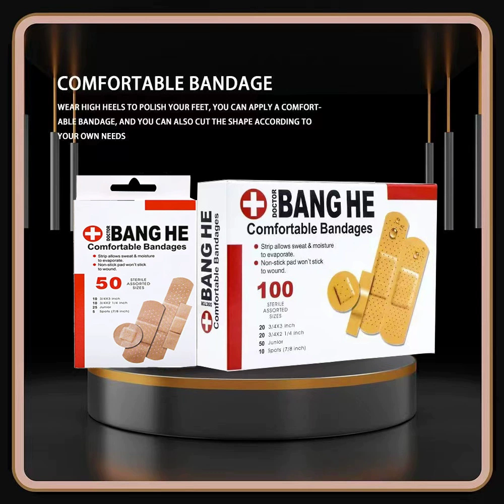 Трансграничная горячая Распродажа комбинированный пластыри PE водонепроницаемый вязкость хороший микропористый дышащий четыре спецификации специальной формы пластыри