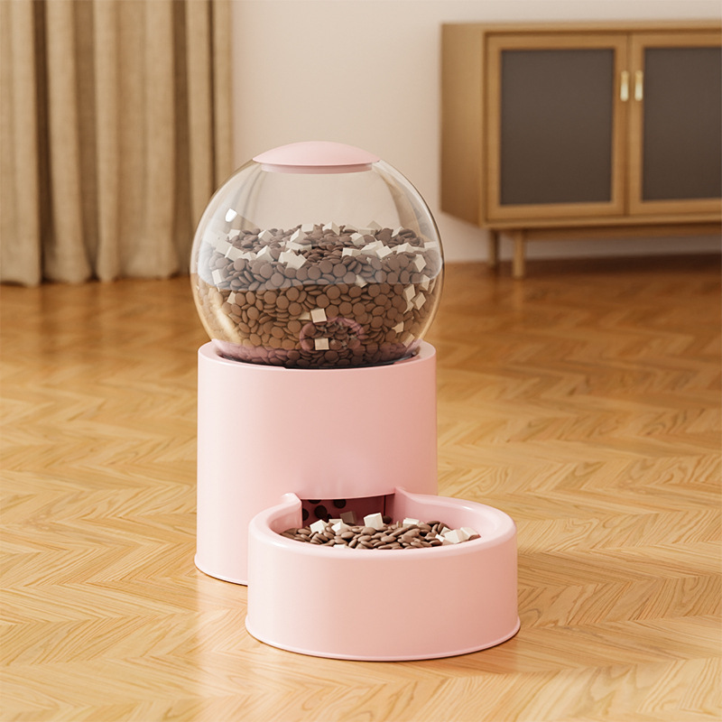 猫咪狗狗饮水机猫粮全自动喂食器猫狗碗储粮桶猫投喂宠物喝水神器|undefined