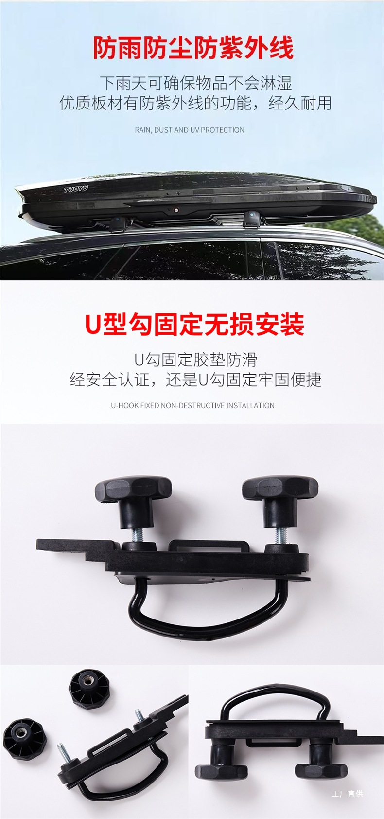 2025 New Model Specifically for Byd Roof Luggage Box Song/Tang/Yuan/Qin Series Universal Ultra-Thin Travel Peihui