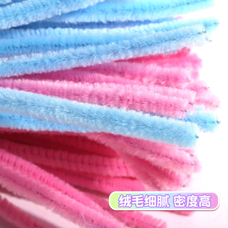 暗号化ねじり棒マカロン系diy花束材料バッグカラー毛根幼稚園児童手作り|undefined
