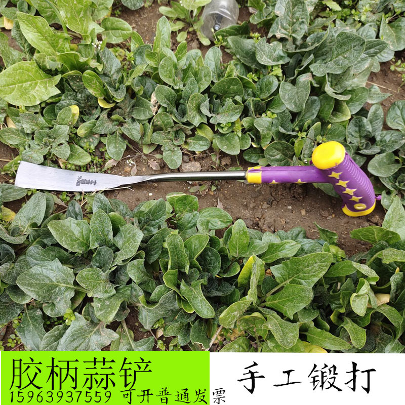 胶柄蒜铲锻打铲挖蒜铲子锰钢蒜铲菜铲野菜铲大蒜铲子