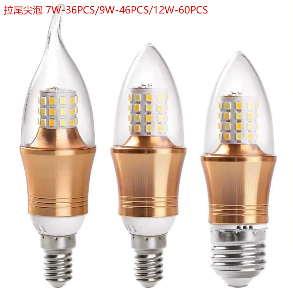 7 Вт 9 Вт 12 Вт яркий Тяговый хвост золотой пузырь 360 градусов светящаяся кукурузная хрустальная лампа гарантия на 2 года Светодиодный точечный пузырь