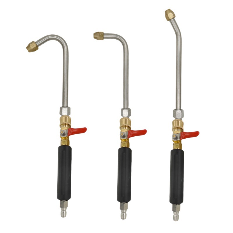 High-Pressure Washer Extension Rod Household High-Pressure Water Pipe Water Gun Quick-Connect Flushing Air Conditioner Garden Garden Car Wash Nozzle