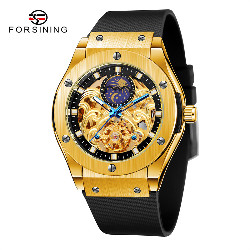 Forsining Fusini 8234 reloj mecánico del volante automático de los hombres hueco Xiangyun