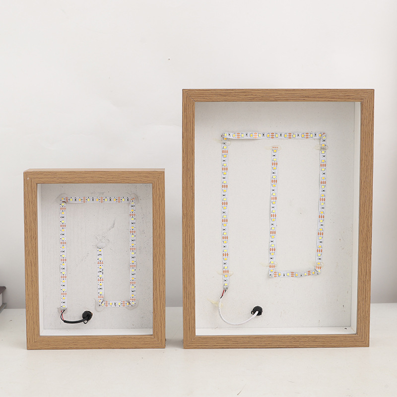 Spot Light Painting Photo Frame with Light Home Gift Valentine's Day Moonlight Painting Night Light Decoration Desktop Photo Album