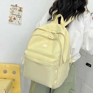 Japanese-Style College Backpack Ins-Style Soft Girl Cute Backpack for College Students Lightweight Simple Commuter School Bag