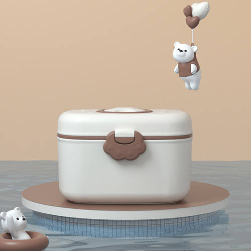 Baby Milk Powder Box Portable Outward Packing Moisture-proof Sealing Packing Box Storage Tank Baby Food Rice Powder Packing Box 