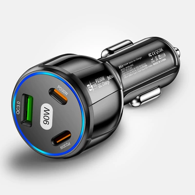 3USB 2PD car mobile – Mobil şarj cihazları - bk359-1usb2pd-black