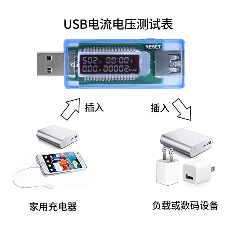 j8负载容量测试电池容量测试仪电压电流表手机移动电源功率USBg3