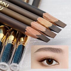 NOVO マチェーテ アイブロウ ペンシル 極細 両頭 長持ち 防水 汗に強い 色褪せない 色褪せない 色褪せない 初心者向け