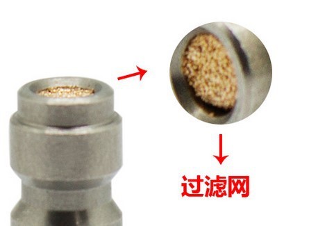 Symbida inflator 8mm quick-connect male connector 10*1 quick-connect male connector stainless steel with one-way valve