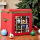 Amazon Foreign Trade Non-woven Christmas Decorative Ball Storage Box 64 Fabric Foldable Christmas Gift Storage Box