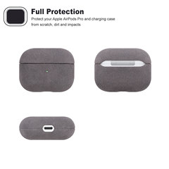 Appleイヤホンケース フリースレザー 本物のスエード AirPods 4/Pro2/Pro3対応 防塵 高級保護ケース