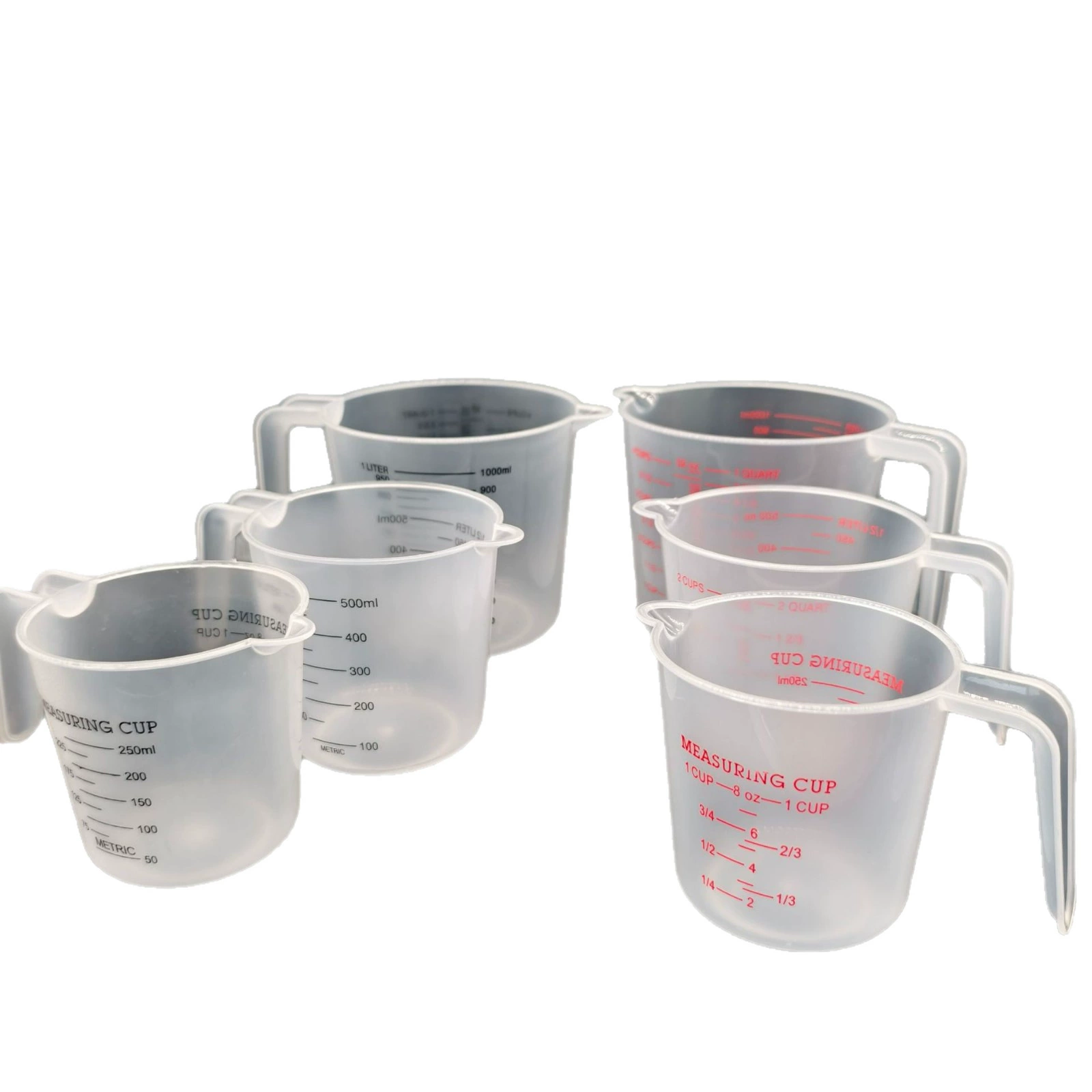 Set, measuring cup, 3 piece set, 250 ml, 500 ml, 1000 ml