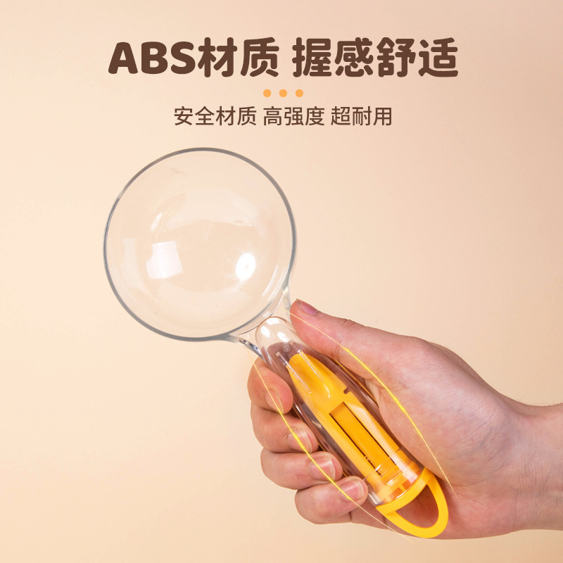 Cuchara de comida para mascotas con clip de sellado, pala de alimentación antideslizante, medidor general de comida para gatos y perros, cuchara cuantitativa, suministro directo de fábrica